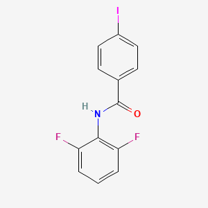 molecular formula C13H8F2INO B4231848 N-(2,6-difluorophenyl)-4-iodobenzamide 