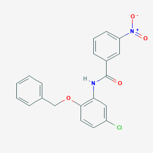 molecular formula C20H15ClN2O4 B4231928 N-[2-(benzyloxy)-5-chlorophenyl]-3-nitrobenzamide 