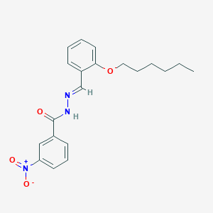 molecular formula C20H23N3O4 B423200 N'-[2-(hexyloxy)benzylidene]-3-nitrobenzohydrazide 