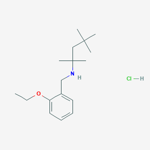 molecular formula C17H30ClNO B4232065 N-(2-ethoxybenzyl)-2,4,4-trimethyl-2-pentanamine hydrochloride 
