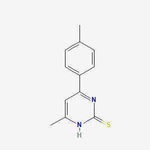 molecular formula C12H12N2S B4232072 4-Methyl-6-(4-methylphenyl)pyrimidine-2-thiol 
