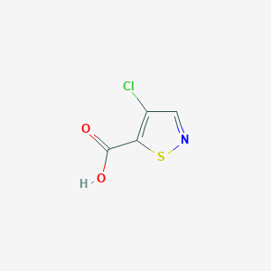 molecular formula C4H2ClNO2S B042321 4-Chloroisothiazole-5-carboxylic acid CAS No. 88982-87-0