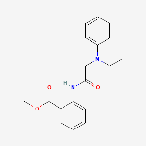 molecular formula C18H20N2O3 B4232269 methyl 2-[(N-ethyl-N-phenylglycyl)amino]benzoate 