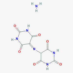 molecular formula C8H8N6O6 B042330 azanium;2,6-dioxo-5-[(2,4,6-trioxo-1,3-diazinan-5-ylidene)amino]-5H-pyrimidin-4-olate CAS No. 3051-09-0