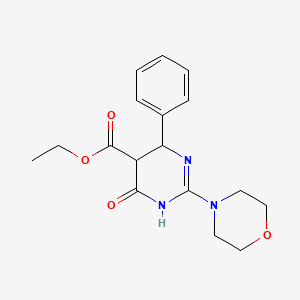 molecular formula C17H21N3O4 B4233049 Ethyl 2-morpholin-4-yl-6-oxo-4-phenyl-3,4,5-trihydropyrimidine-5-carboxylate 