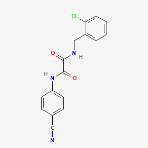 molecular formula C16H12ClN3O2 B4234411 N-[(2-chlorophenyl)methyl]-N'-(4-cyanophenyl)oxamide 
