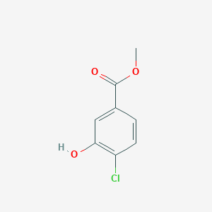 molecular formula C8H7ClO3 B042347 Methyl 4-chloro-3-hydroxybenzoate CAS No. 166272-81-7