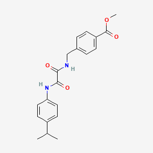 molecular formula C20H22N2O4 B4234913 Methyl 4-[[[2-oxo-2-(4-propan-2-ylanilino)acetyl]amino]methyl]benzoate 
