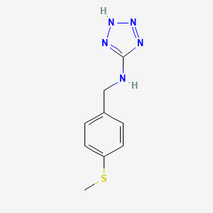 molecular formula C9H11N5S B4235046 N-{[4-(METHYLSULFANYL)PHENYL]METHYL}-2H-1,2,3,4-TETRAZOL-5-AMINE 