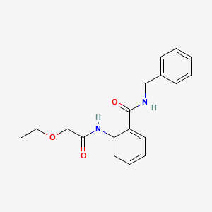 molecular formula C18H20N2O3 B4235127 N-BENZYL-2-(2-ETHOXYACETAMIDO)BENZAMIDE 