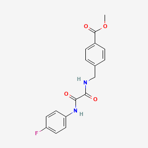 molecular formula C17H15FN2O4 B4235208 Methyl 4-[[[2-(4-fluoroanilino)-2-oxoacetyl]amino]methyl]benzoate 