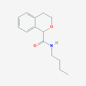 molecular formula C14H19NO2 B4235628 N-butyl-3,4-dihydro-1H-isochromene-1-carboxamide 