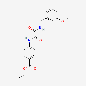 molecular formula C19H20N2O5 B4235909 Ethyl 4-[[2-[(3-methoxyphenyl)methylamino]-2-oxoacetyl]amino]benzoate 