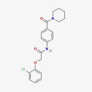 molecular formula C20H21ClN2O3 B4236069 2-(2-CHLOROPHENOXY)-N-[4-(PIPERIDINOCARBONYL)PHENYL]ACETAMIDE 