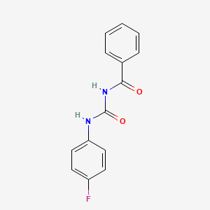 molecular formula C14H11FN2O2 B4236234 N-[(4-fluorophenyl)carbamoyl]benzamide 