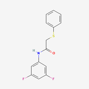 molecular formula C14H11F2NOS B4236328 N-(3,5-difluorophenyl)-2-(phenylsulfanyl)acetamide 