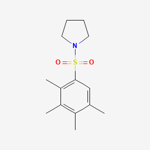 molecular formula C14H21NO2S B4236347 1-[(2,3,4,5-tetramethylphenyl)sulfonyl]pyrrolidine 
