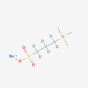 molecular formula C6H15NaO3SSi B042364 3-(Trimethylsilyl)-1-propanesulfonic acid-d6 sodium salt CAS No. 284664-85-3
