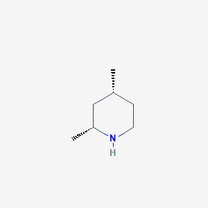 molecular formula C7H15N B042365 (2R,4R)-2,4-dimethylpiperidine CAS No. 19683-91-1