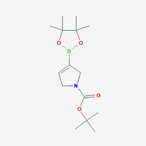 molecular formula C15H26BNO4 B042367 Tert-butyl 3-(4,4,5,5-tetramethyl-1,3,2-dioxaborolan-2-YL)-2,5-dihydro-1H-pyrrole-1-carboxylate CAS No. 212127-83-8