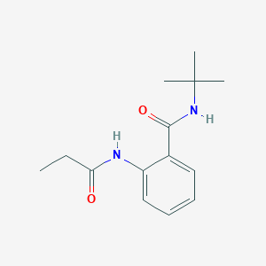 molecular formula C14H20N2O2 B4236704 N-tert-butyl-2-(propanoylamino)benzamide 