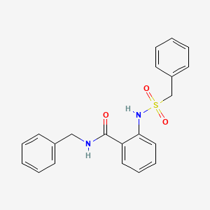 molecular formula C21H20N2O3S B4236711 N-BENZYL-2-(PHENYLMETHANESULFONAMIDO)BENZAMIDE 