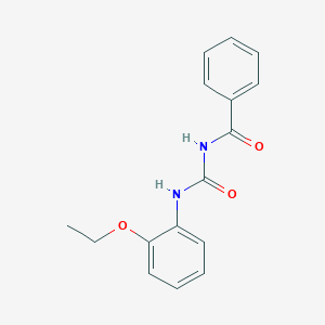 molecular formula C16H16N2O3 B4236765 N-[(2-ethoxyphenyl)carbamoyl]benzamide 