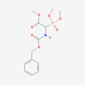 molecular formula C13H18NO7P B042368 N-Benzyloxycarbonyl-2-phosphonoglycine trimethyl ester CAS No. 88568-95-0
