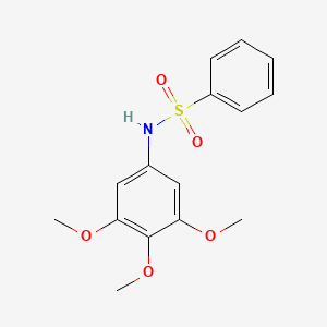 molecular formula C15H17NO5S B4236814 N-(3,4,5-trimethoxyphenyl)benzenesulfonamide 