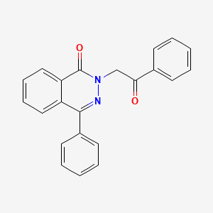 molecular formula C22H16N2O2 B4237049 2-Phenacyl-4-phenylphthalazin-1-one 