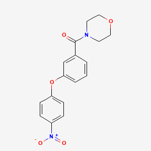molecular formula C17H16N2O5 B4237110 Morpholin-4-yl[3-(4-nitrophenoxy)phenyl]methanone 