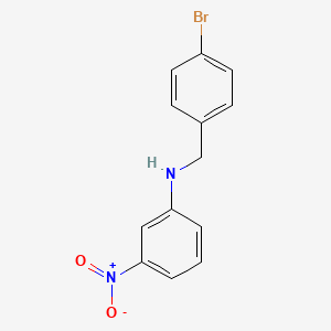 molecular formula C13H11BrN2O2 B4237114 N-(4-bromobenzyl)-3-nitroaniline 