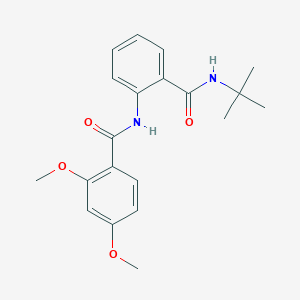 molecular formula C20H24N2O4 B4237171 N-[2-(tert-butylcarbamoyl)phenyl]-2,4-dimethoxybenzamide 