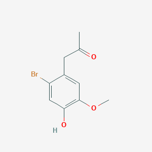 molecular formula C10H11BrO3 B042372 1-(2-Bromo-4-hydroxy-5-methoxyphenyl)propan-2-one CAS No. 1017083-10-1