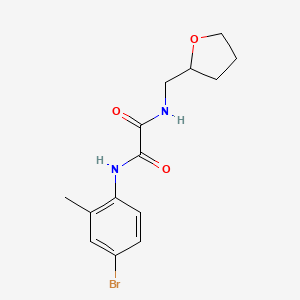 molecular formula C14H17BrN2O3 B4237207 N'-(4-bromo-2-methylphenyl)-N-(oxolan-2-ylmethyl)oxamide 