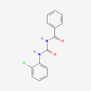 molecular formula C14H11ClN2O2 B4237250 Benzamide, N-[[(2-chlorophenyl)amino]carbonyl]- CAS No. 142267-51-4