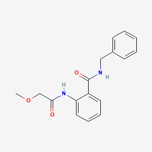 molecular formula C17H18N2O3 B4237276 N-benzyl-2-[(methoxyacetyl)amino]benzamide 