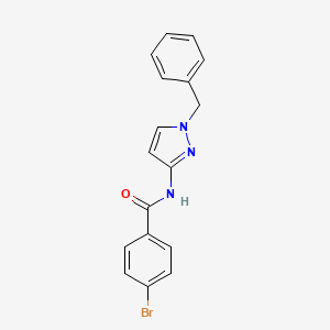 molecular formula C17H14BrN3O B4237302 N-(1-benzyl-1H-pyrazol-3-yl)-4-bromobenzamide 