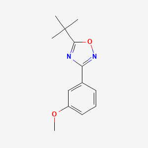molecular formula C13H16N2O2 B4237376 5-tert-butyl-3-(3-methoxyphenyl)-1,2,4-oxadiazole 
