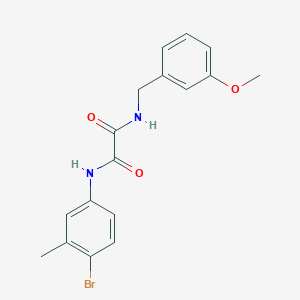 molecular formula C17H17BrN2O3 B4237457 N'-(4-bromo-3-methylphenyl)-N-[(3-methoxyphenyl)methyl]oxamide 