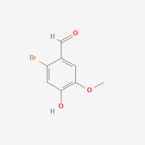 molecular formula C8H7BrO3 B042375 2-Bromo-4-hydroxy-5-methoxybenzaldehyde CAS No. 60632-40-8