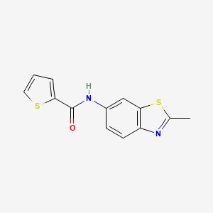 molecular formula C13H10N2OS2 B4237586 N-(2-methyl-1,3-benzothiazol-6-yl)thiophene-2-carboxamide 
