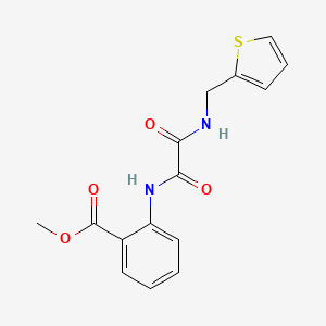 molecular formula C15H14N2O4S B4237628 METHYL 2-({2-OXO-2-[(2-THIENYLMETHYL)AMINO]ACETYL}AMINO)BENZOATE 