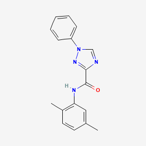 molecular formula C17H16N4O B4237633 N-(2,5-dimethylphenyl)-1-phenyl-1,2,4-triazole-3-carboxamide 