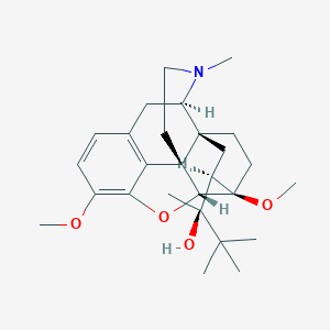 molecular formula C27H39NO4 B042378 N-Methylnorbuprenorphine 3-Methyl Ether CAS No. 16196-70-6