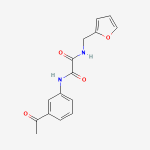 molecular formula C15H14N2O4 B4237898 N~1~-(3-ACETYLPHENYL)-N~2~-(2-FURYLMETHYL)ETHANEDIAMIDE 