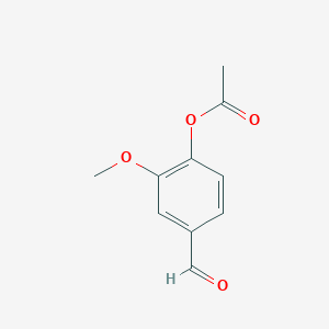 molecular formula C10H10O4 B042379 4-Formyl-2-methoxyphenyl acetate CAS No. 881-68-5