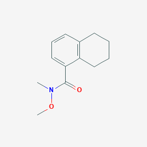 molecular formula C13H17NO2 B042380 5,6,7,8-四氢-N-甲氧基-N-甲基萘-1-甲酰胺 CAS No. 185957-97-5