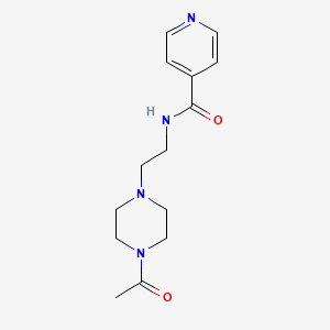 molecular formula C14H20N4O2 B4238091 N-[2-(4-acetylpiperazin-1-yl)ethyl]pyridine-4-carboxamide 