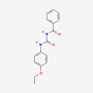 molecular formula C16H16N2O3 B4238497 N-[(4-ethoxyphenyl)carbamoyl]benzamide 